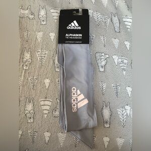 Adidas Silver Tie Headband